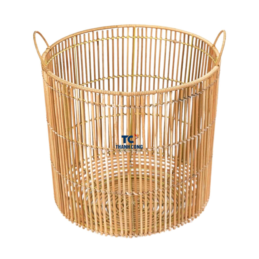 round wicker laundry hamper, wholesale