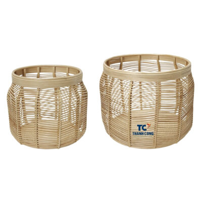 round wicker storage baskets, wholesale