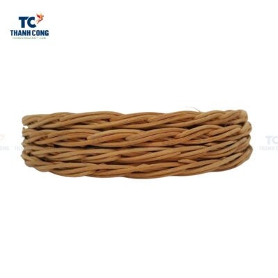 Round woven rattan placemat