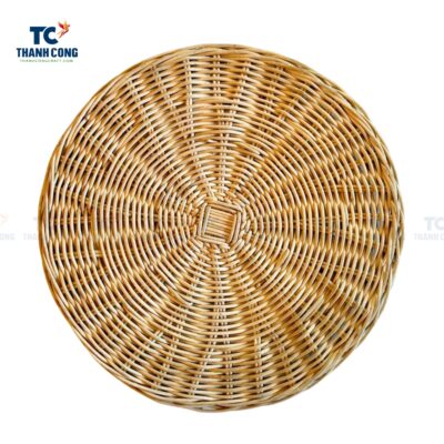 Round woven rattan placemat, bulk