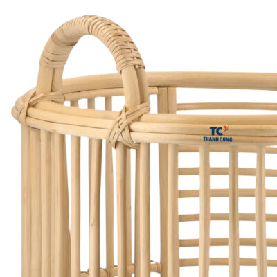 tall cane laundry basket, wholesale