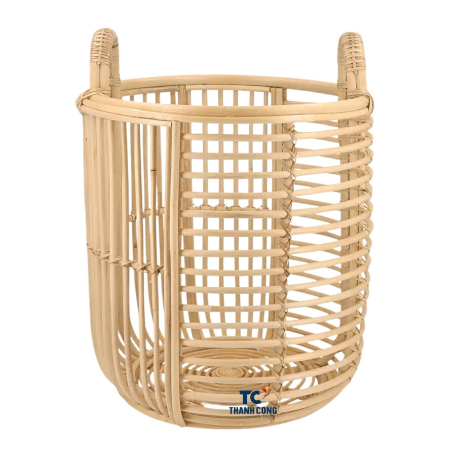 tall cane laundry basket, wholesale