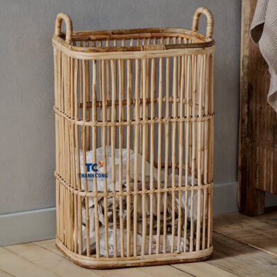 tall rattan laundry basket, wholesale