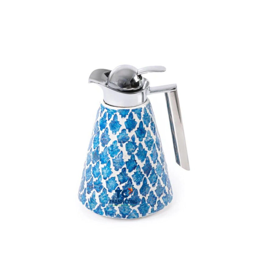 Blue Mother Of Pearl Inlay Thermos - 1 Liter (TCMTO-9000)