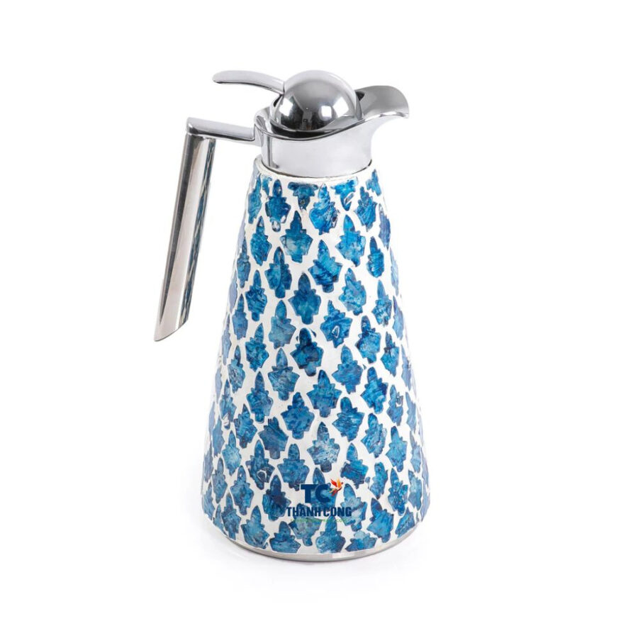 Blue Mother Of Pearl Inlay Thermos - 1.5 Liter (TCMTO-9001)