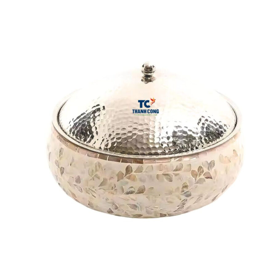 Insulated Stainless Steel Casserole Inlay Beige Mother Of Pearl (TCMBH-8969)