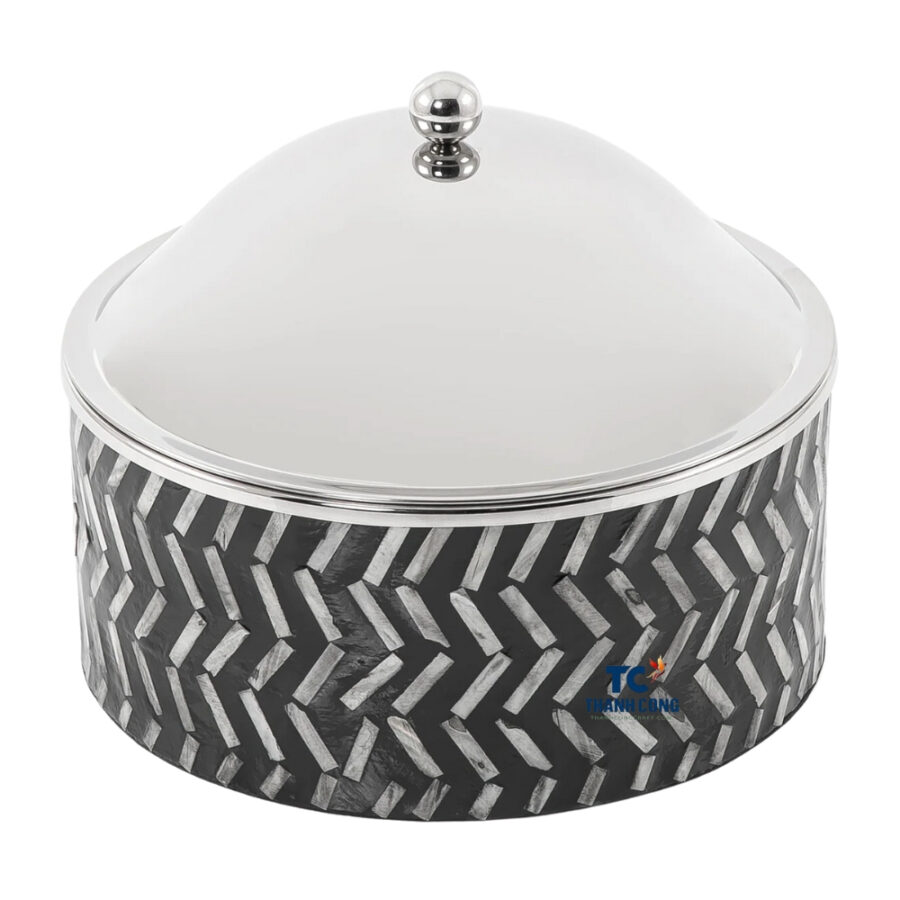 Mother of Pearl Food Container Thermal with Stainless Lid