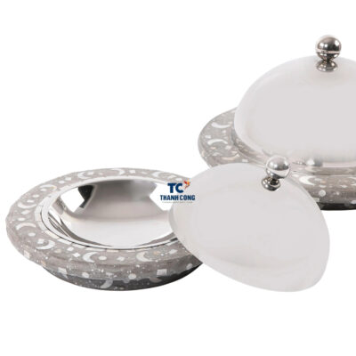 Mother of pearl stainless plate dome food cover