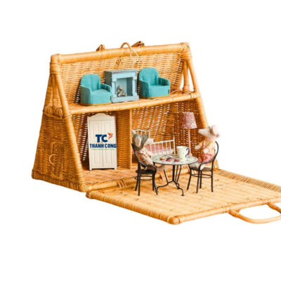 New Design Rattan Dollhouse (TCRTO-8976)