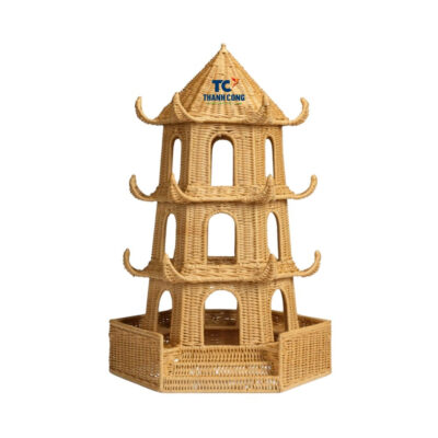 Outdoor Rattan Pagoda Lantern - TCRDE 8987