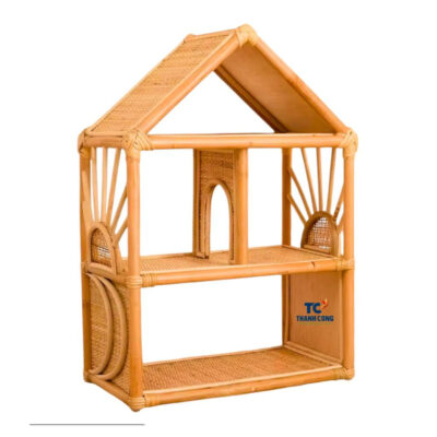 Rattan Dollhouse for Kids' Play (TCRTO-8994)