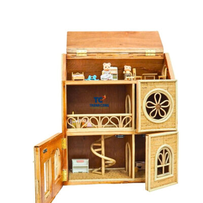 Rattan Wicker Doll House (TCRTO-9001)