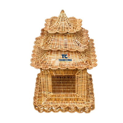 Wicker Pagoda Decoration (TCRDE-8984)