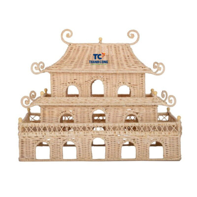 Wicker Pagoda Lantern Large (TCRDE-8989)