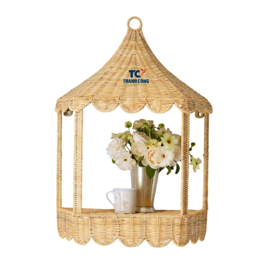 Woven Wicker Pagoda Lantern (TCRDE-8983)