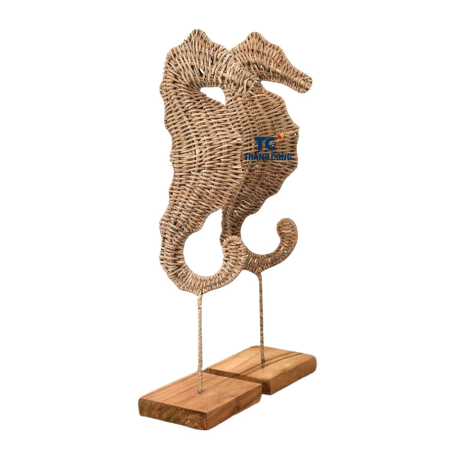 rattan seahorse table decor, wholesale