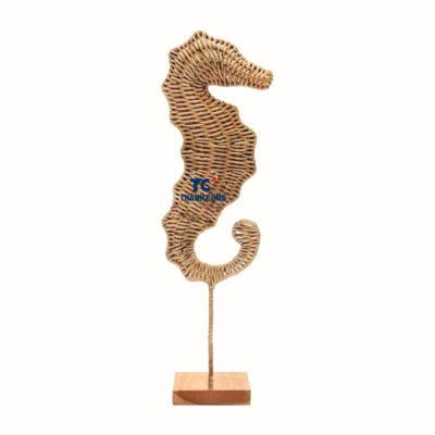 rattan seahorse table decor