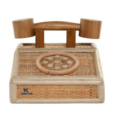 rattan telephone kid toy