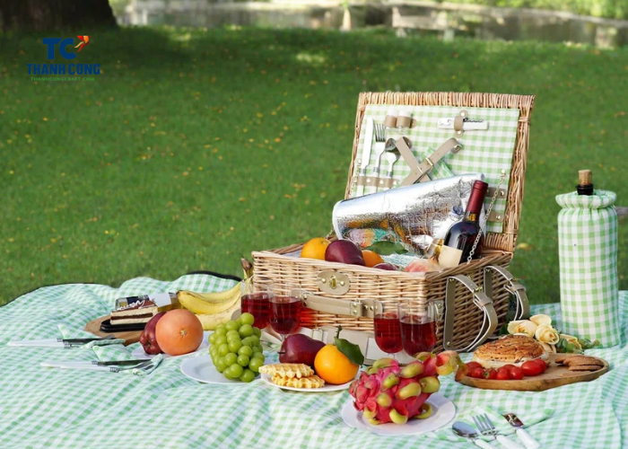 Environmentally friendly rattan baskets