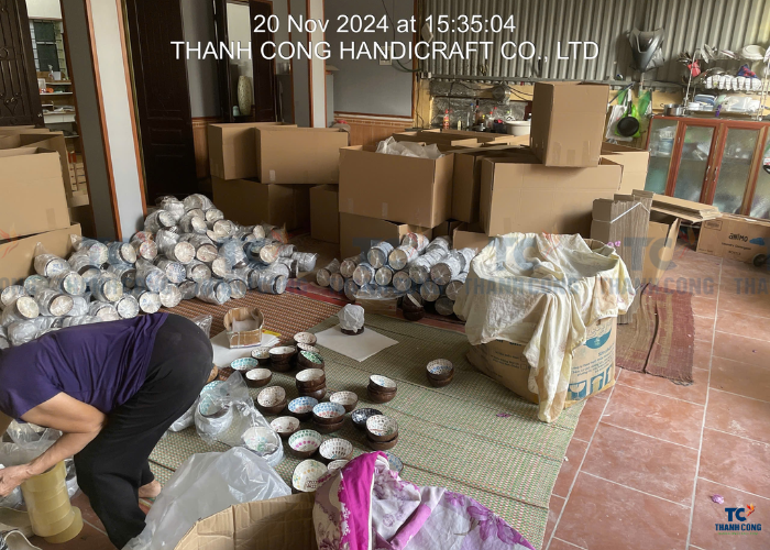 Lacquer Coconut Bowl Supplier - Dark Green (TCLCB-9001)