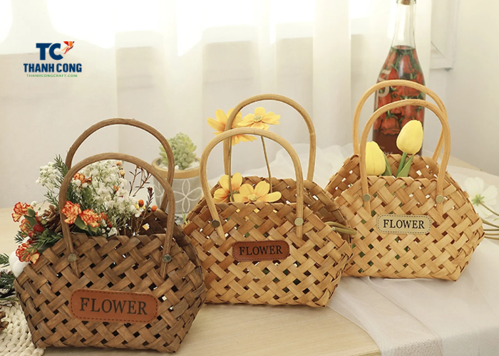 Highly flexible rattan baskets