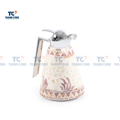 Mother Of Pearl Inlay Coconut Tree Thermos - 1 Liter (TCMTO-9002)