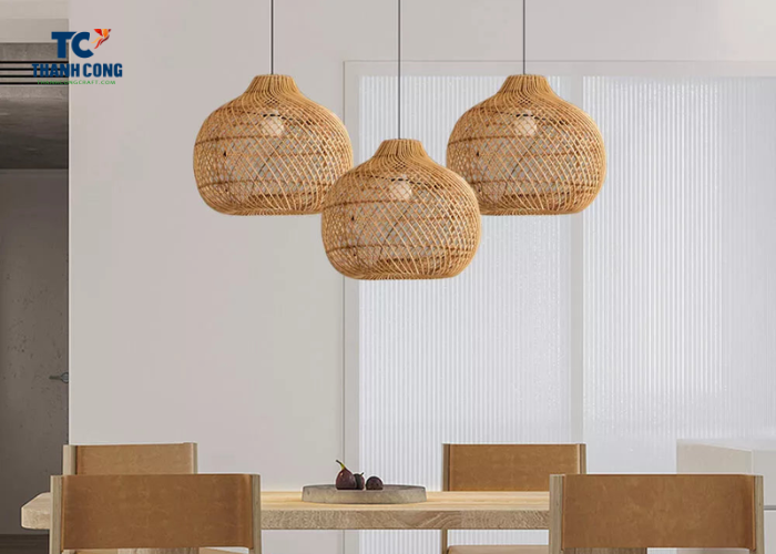 Rattan pendant light