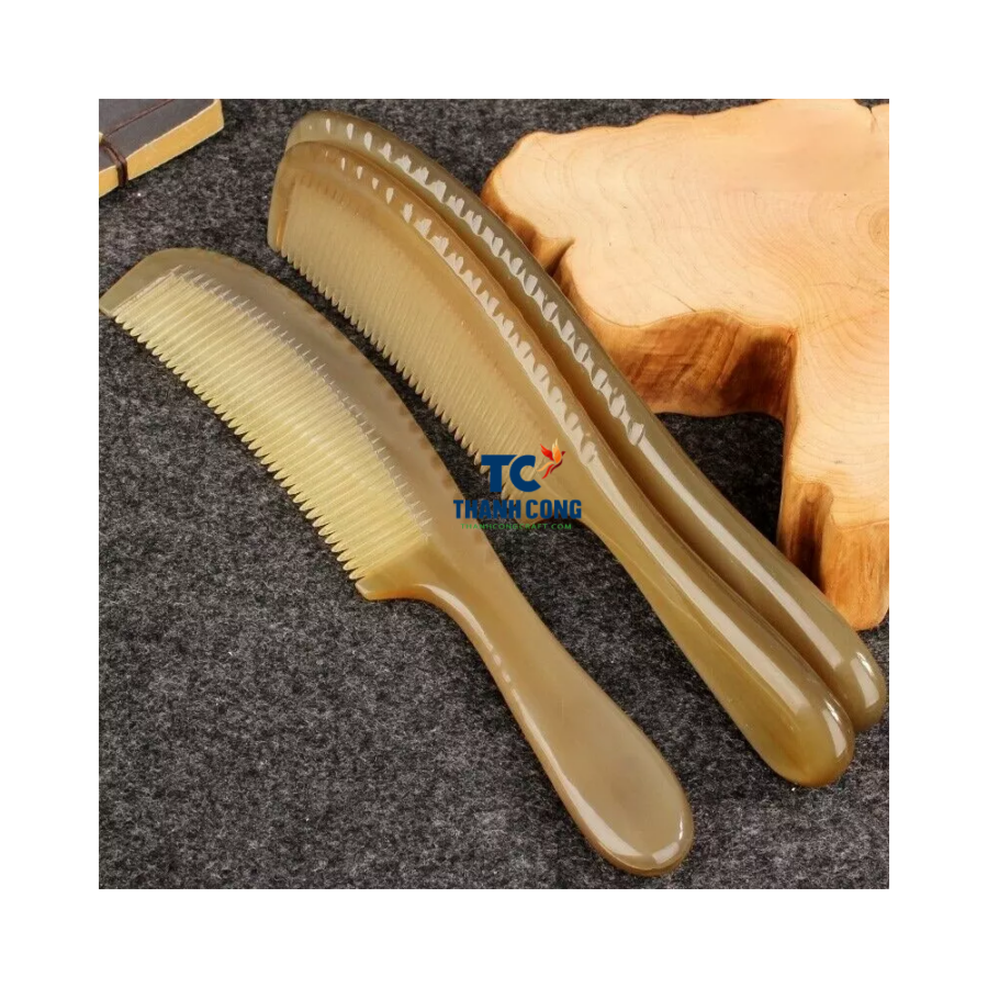 Bright Natural Buffalo Horn Comb (TCLSHC-9022)