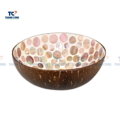 Polka Dot Mother of Pearl Coconut Bowl (TCLCB-9006)