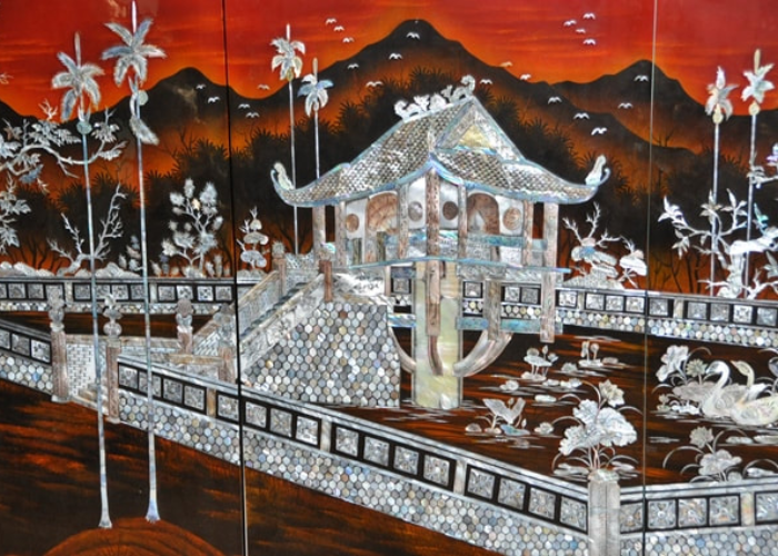 Process of making mother-of-pearl painting