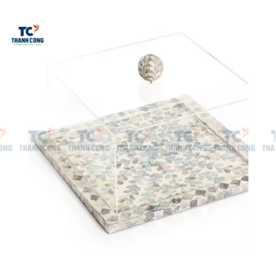 Mother Of Pearl Tray With Acrylic Cover (TCMTR – 9015)