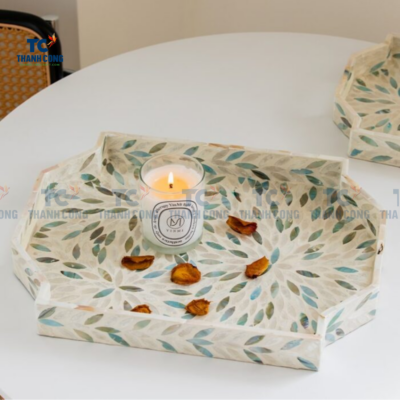 White Mother of Pearl Retangular (TCMTR – 9012)