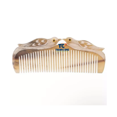 Bird Engraving Horn Comb Without Handle (TCLSHC-9010)