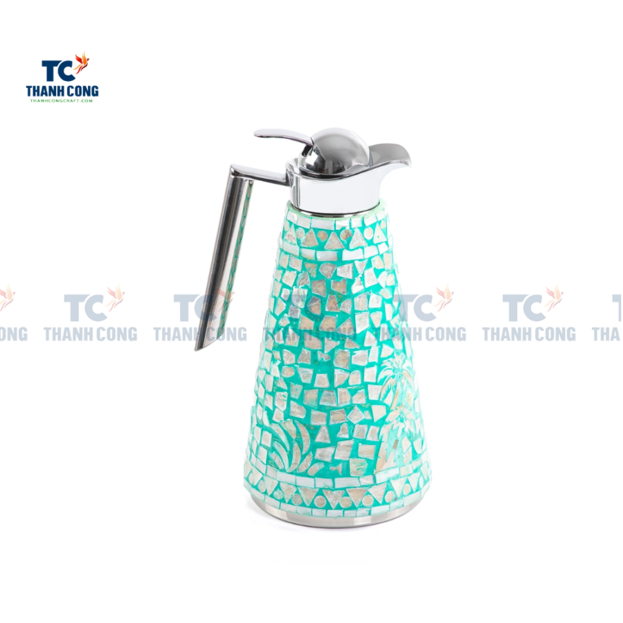 Mother Of Pearl Inlay Thermos In Green - 1.5 Liter (TCMTO-9006)