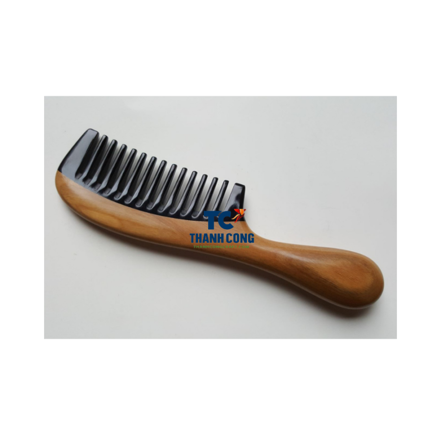 Horn Comb With Wooden Handle (TCLSHC-9004)