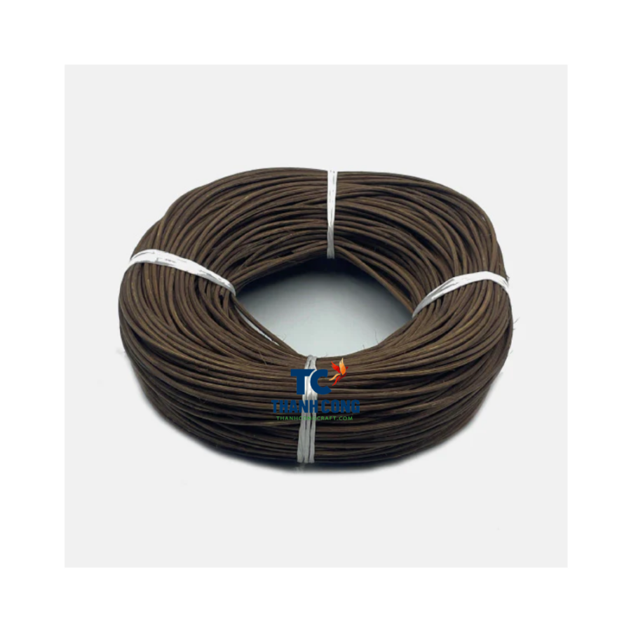 Brown Round Natural Rattan Coil (TCRCR-9015)