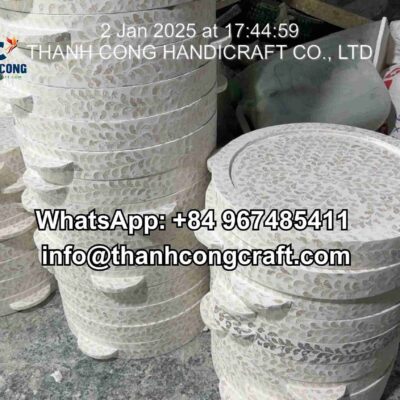 Manufacture mother of pearl chocolate tray with handle