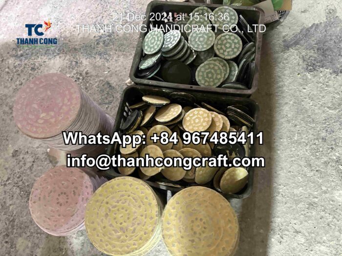 Mother of pearl inlaid coaster wholesale