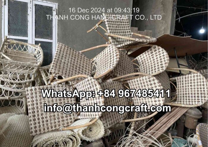 Unfinished wholesale chairs at the factory