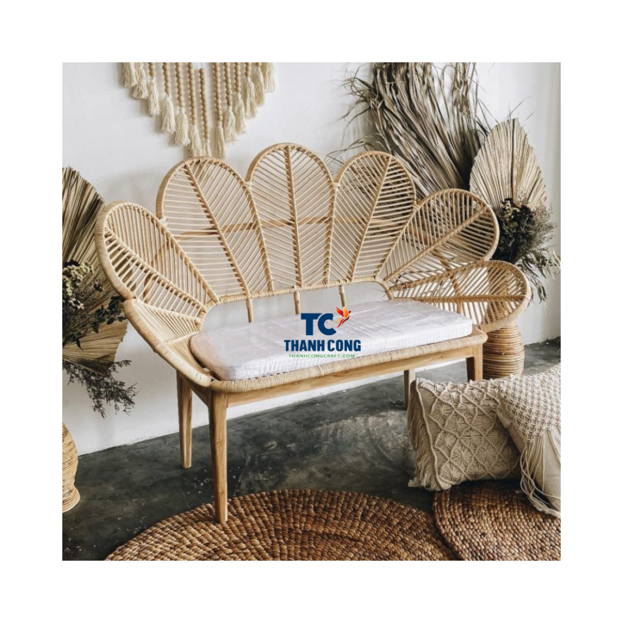 Natural Rattan Bench (TCRCH-9003)