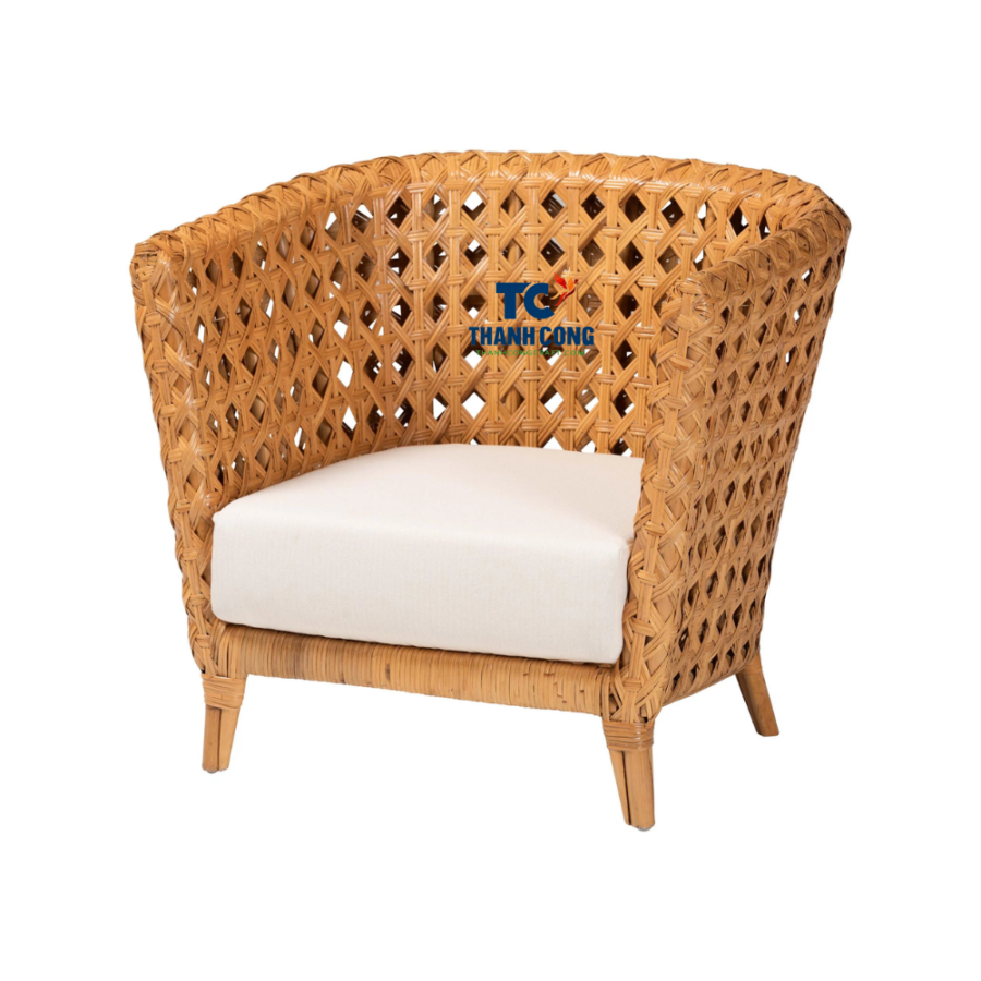 Light Honey Boho Accent Chair (TCRCH-9006)