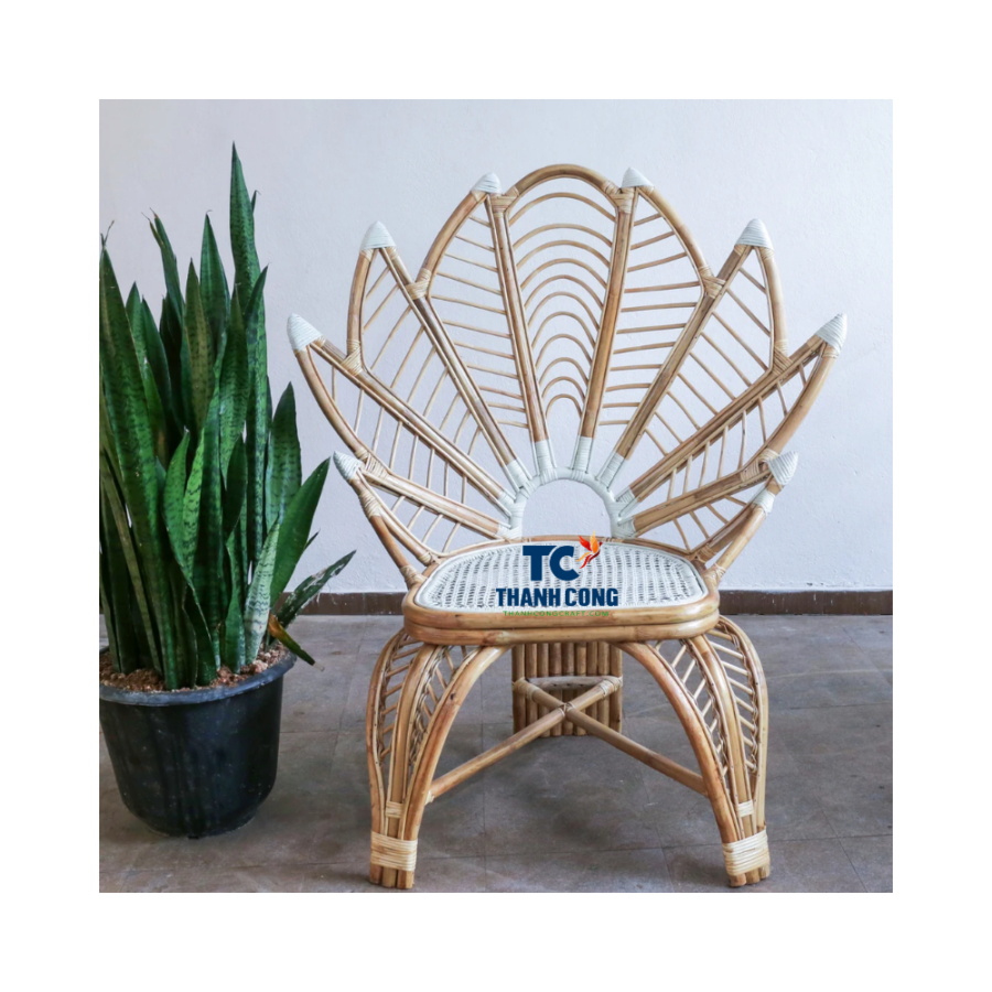 Lotus Leaf Style Rattan Chair (TCRCH-9007)