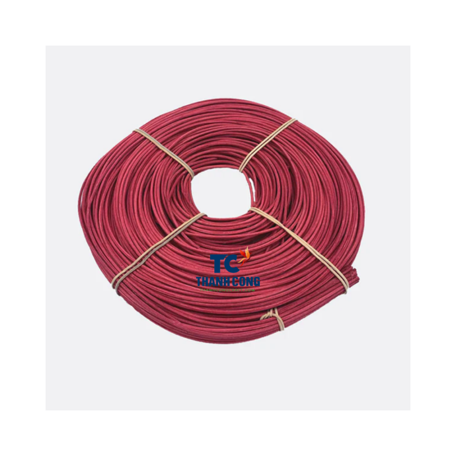 Red Round Natural Rattan Coil (TCRCR-9014)