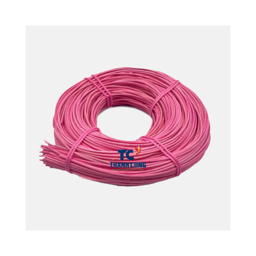 Pink Round Natural Rattan Coil (TCRCR-9011)