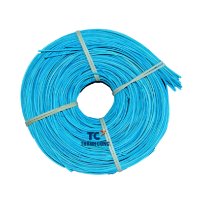 Blue Round Natural Rattan Coil - TCRCR 9008