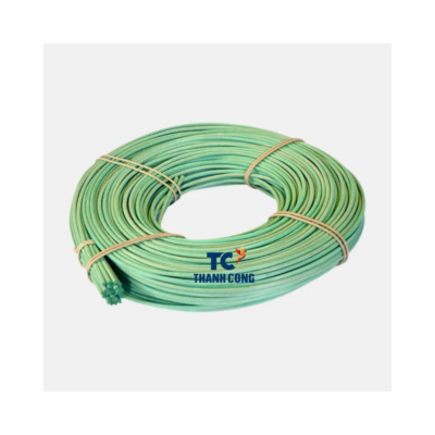 Light Green Round Natural Rattan Coil - TCRCR 9009
