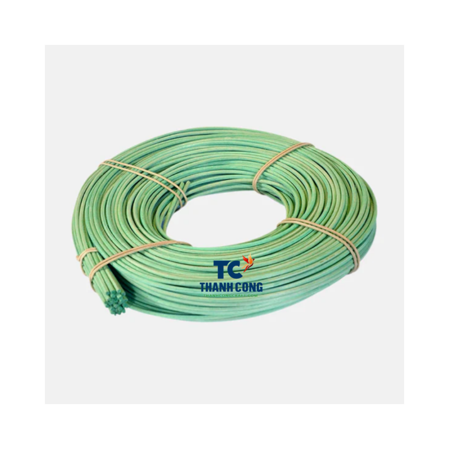 Light Green Round Natural Rattan Coil (TCRCR-9009)