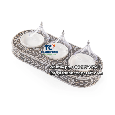 Brown Mother of Pearl Display Dish Supplier - TCRT 9293