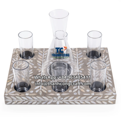 Mother Of Pearl Cup Holder Set Wholesale - TCCHM 8965 (2)