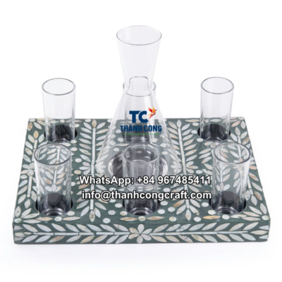 Mother Of Pearl Cup Holder Set in Bulk – TCCHM 8964 (2)